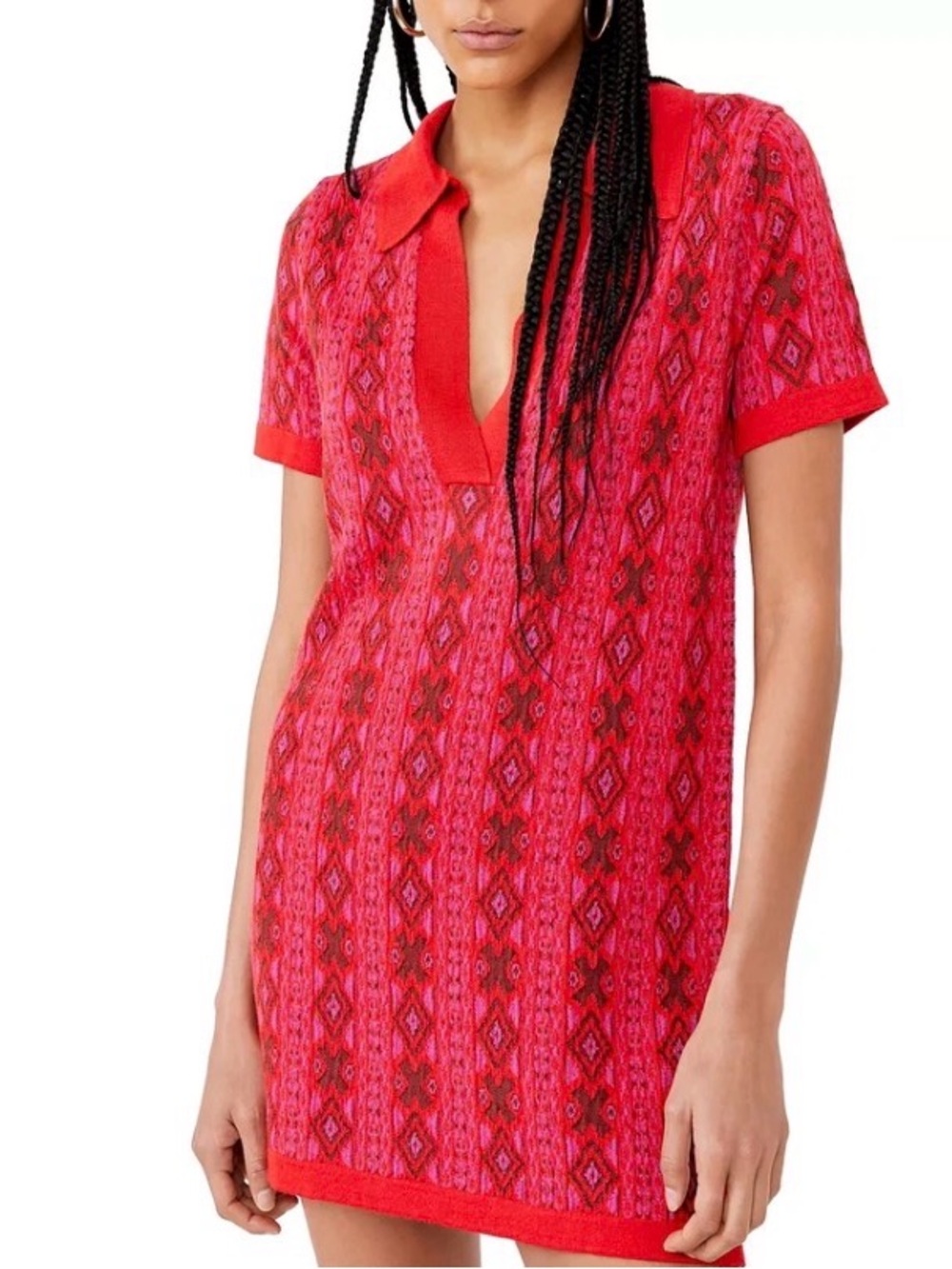 Free People Kitt Mini Dress in Berry
Combo